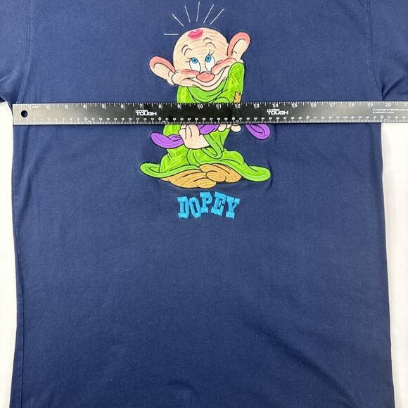 Vintage The Disney Store Adult Large Dopey Short-Sleeve Embroidered Shirt - Picture 8 of 9